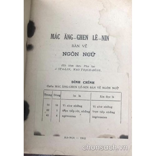 Mác, Ăng-ghen, Lê nin bàn về ngôn ngữ 