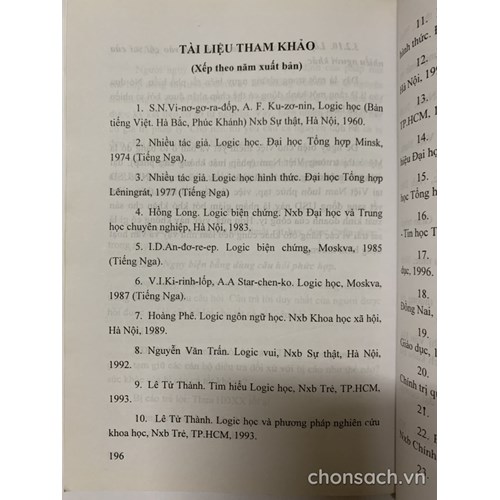 Tập bài giảng về logic học (Đại học luật TP.HCM)