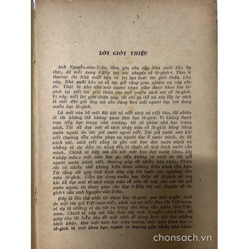 Mấy bài nói chuyện về Lô-gích