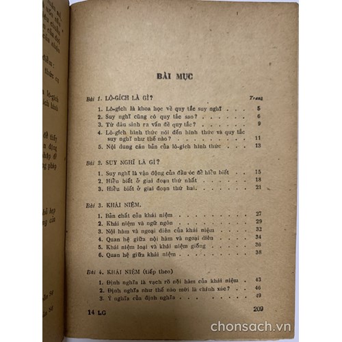 Mấy bài nói chuyện về Lô-gích