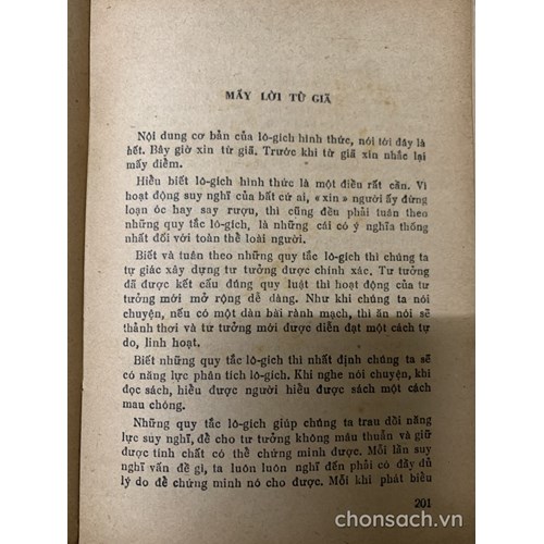 Mấy bài nói chuyện về Lô-gích