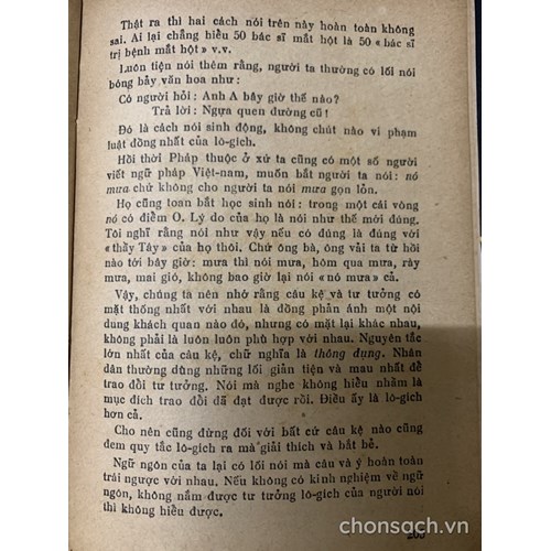 Mấy bài nói chuyện về Lô-gích