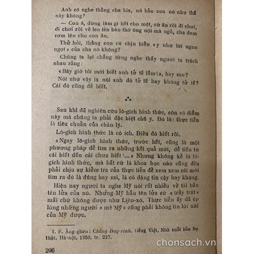 Mấy bài nói chuyện về Lô-gích