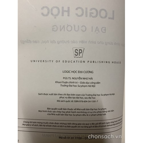 Logic học đại cương (ĐH Sư phạm HN)