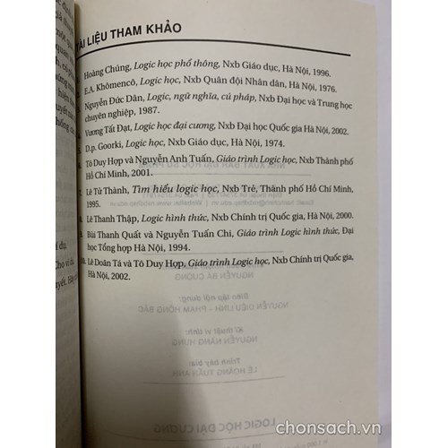 Logic học đại cương (ĐH Sư phạm HN)