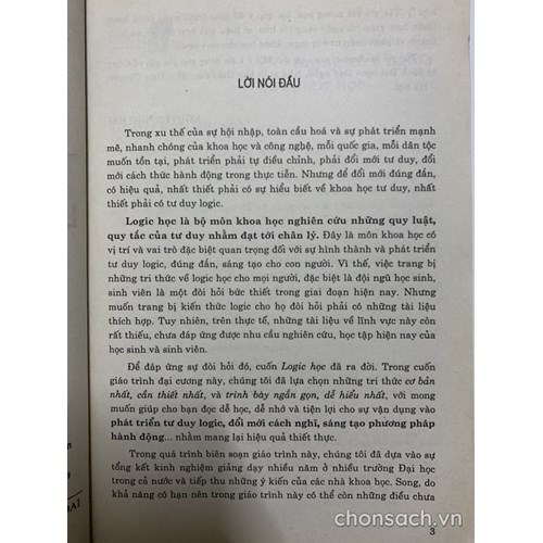 Giáo trình Logic học đại cương 