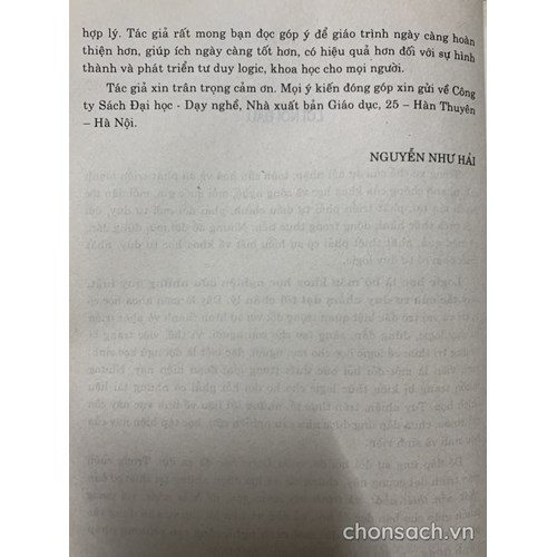 Giáo trình Logic học đại cương 
