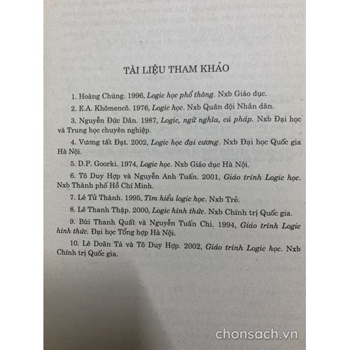 Giáo trình Logic học đại cương 
