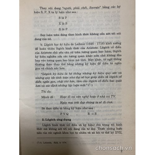 Logic học (ĐH Tổng hợp TP.HCM)