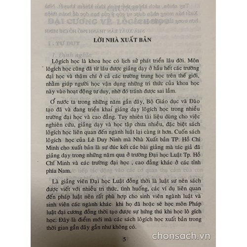Lô gích học (ĐH Luật TP.HCM)