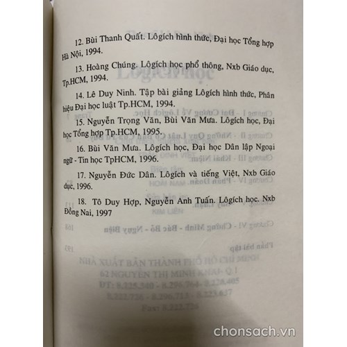 Lô gích học (ĐH Luật TP.HCM)