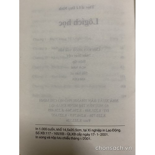 Lô gích học (ĐH Luật TP.HCM)