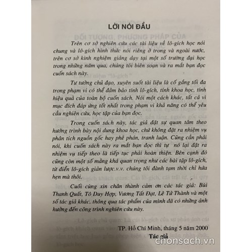 Lô- gích hình thức 