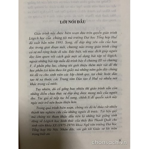 Lôgích học (ĐH Khoa học Huế)
