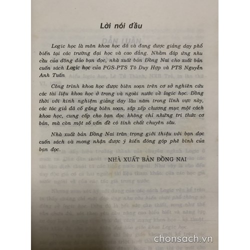 Logic học (xb lần đầu)