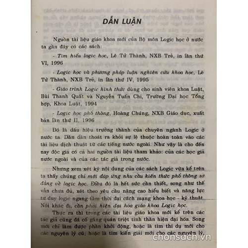 Logic học (xb lần đầu)