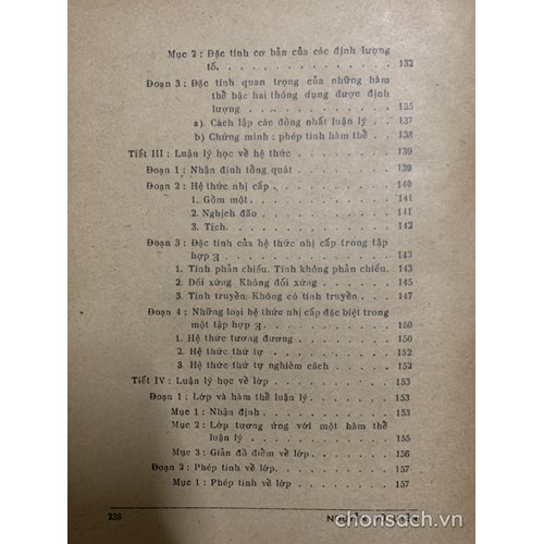 Đại cương luận lý học hình thức - luận lý toán học (tập 2)