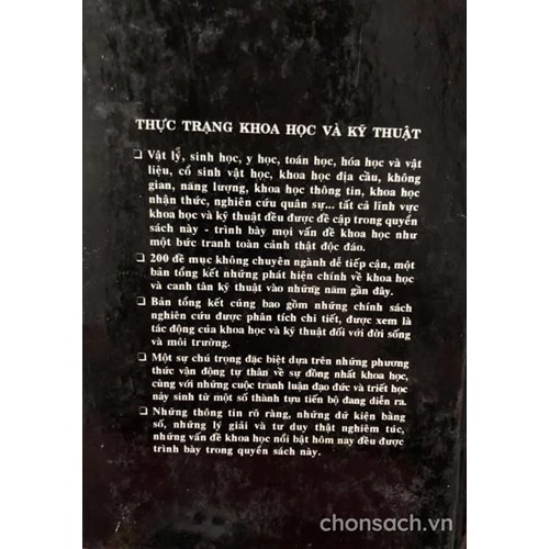 Thực trạng Khoa học và Kỹ thuật 