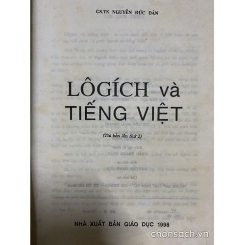 Lôgích và Tiếng Việt (tái bản lần thứ 1)