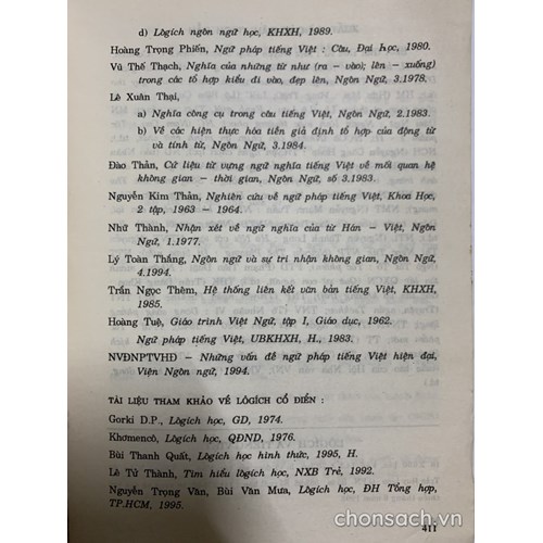 Lôgích và Tiếng Việt (tái bản lần thứ 1)