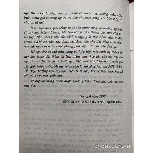 Mỹ học với tư cách là một khoa học 