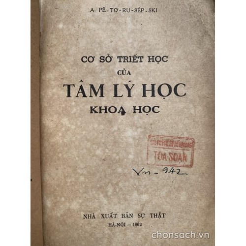 Cơ sở triết học của Tâm lý học khoa học 