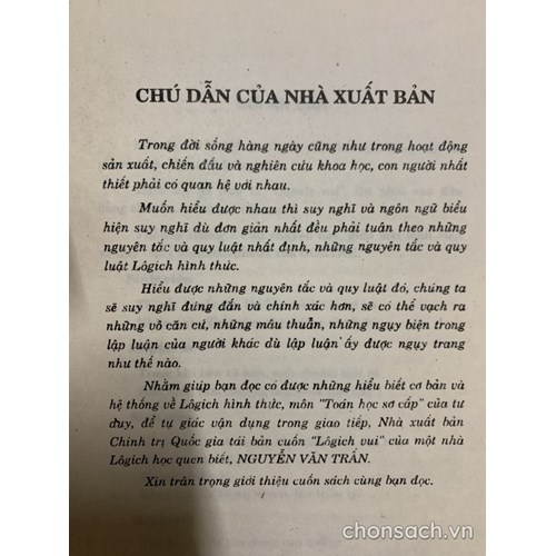 Lôgích vui (in lần thứ 2)