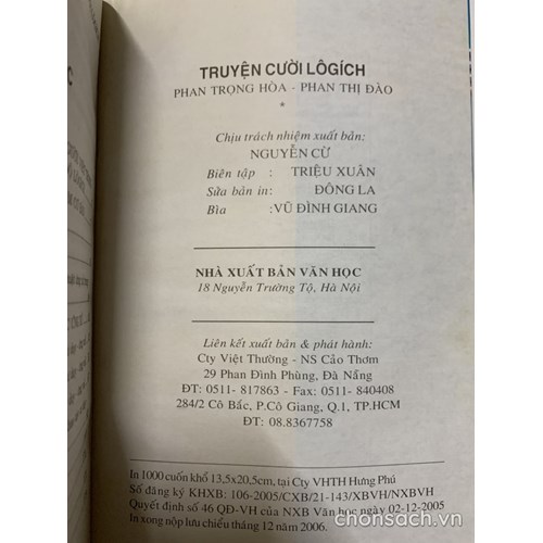 Truyện cười Lôgích 