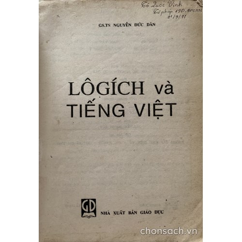 Lôgích và Tiếng Việt (xb lần đầu)