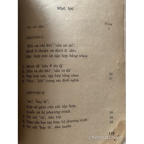 Đôi điều cần thiết về logic 