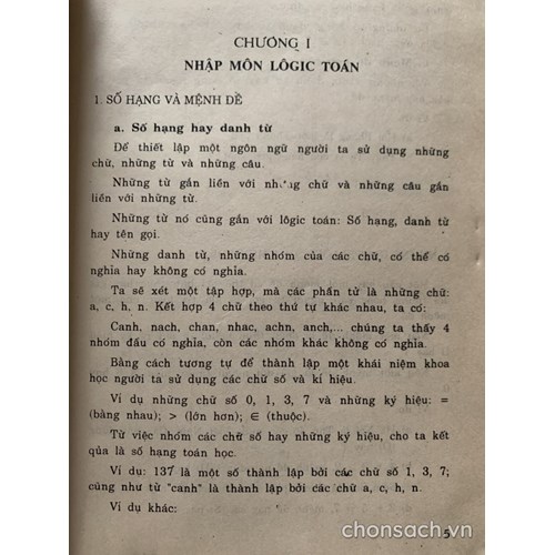 Logic toán và ứng dụng trong dạy - học 