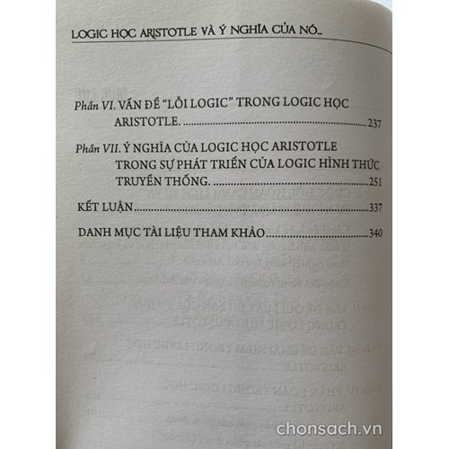 Logic học Aristotle và ý nghĩa của nó trong sự phát triển của logic hình thức truyền thống 