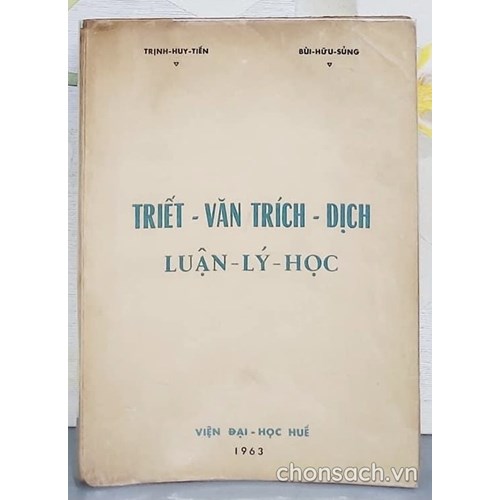 Triết văn trích dịch- Luận lý học 