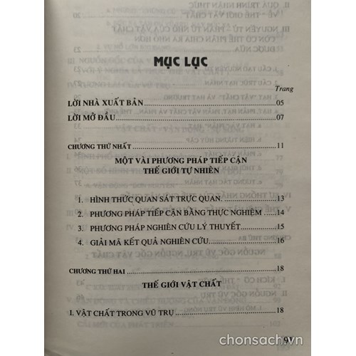 Một số phạm trù triết học cơ bản của tự nhiên 