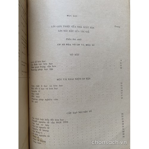 Hoá học thế kỷ XX 