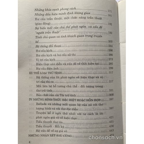 Logic học về các thể loại văn học 