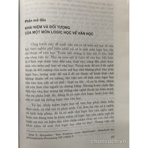 Logic học về các thể loại văn học 