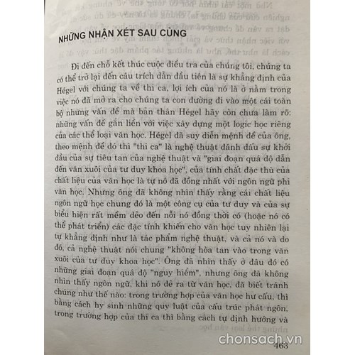 Logic học về các thể loại văn học 