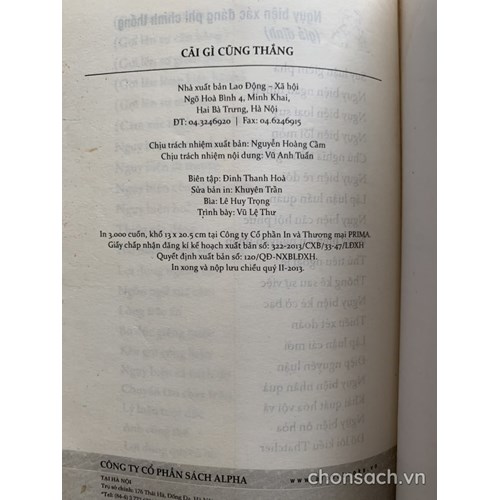 Cãi gì cũng thắng 