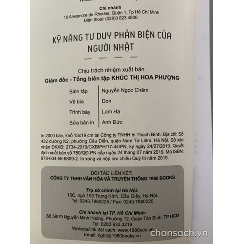 Kỹ năng tư duy phản biện của người Nhật 
