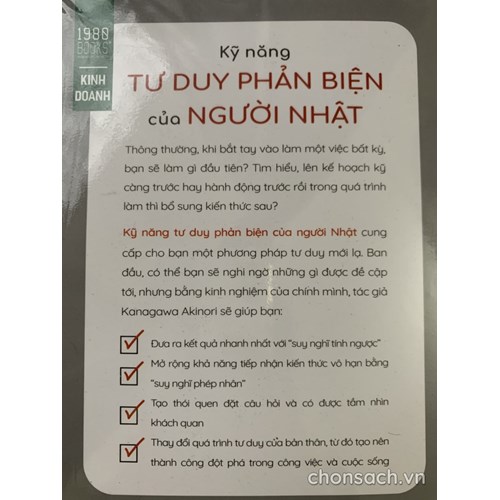 Kỹ năng tư duy phản biện của người Nhật 