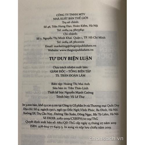 Tư duy biện luận 