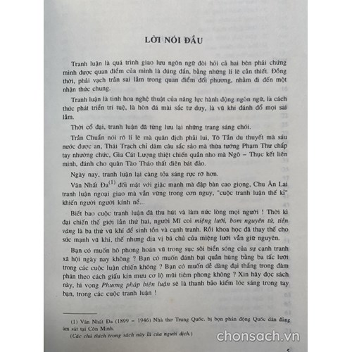 Phương pháp biện luận - Thuật hùng biện 