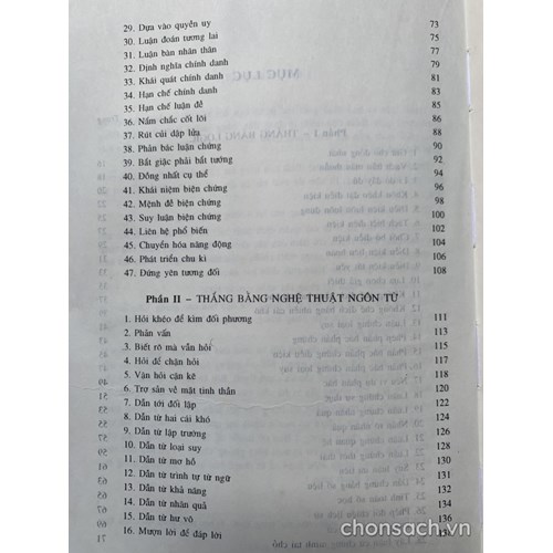 Phương pháp biện luận - Thuật hùng biện 