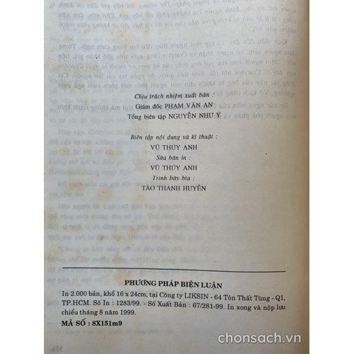 Phương pháp biện luận - Thuật hùng biện 