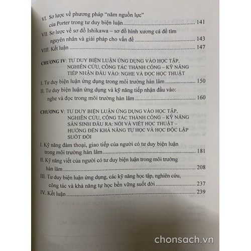Tư duy biện luận ứng dụng 