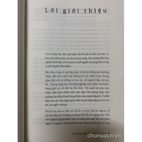 Muôn màu lập luận 