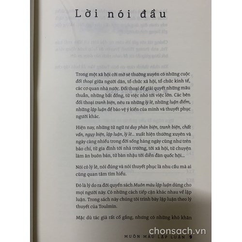 Muôn màu lập luận 