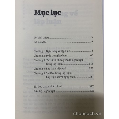 Muôn màu lập luận 