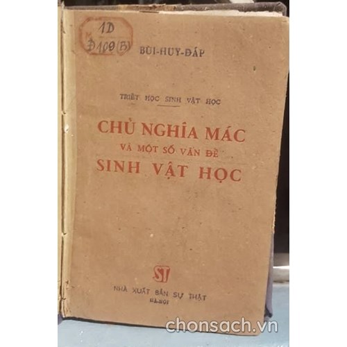 Triết học Sinh vật học-Chủ nghĩa Mác và một số vấn đề Sinh vật học 